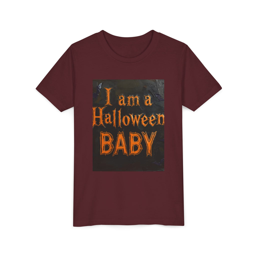 I Am A Halloween Baby Youth Short Sleeve Tee