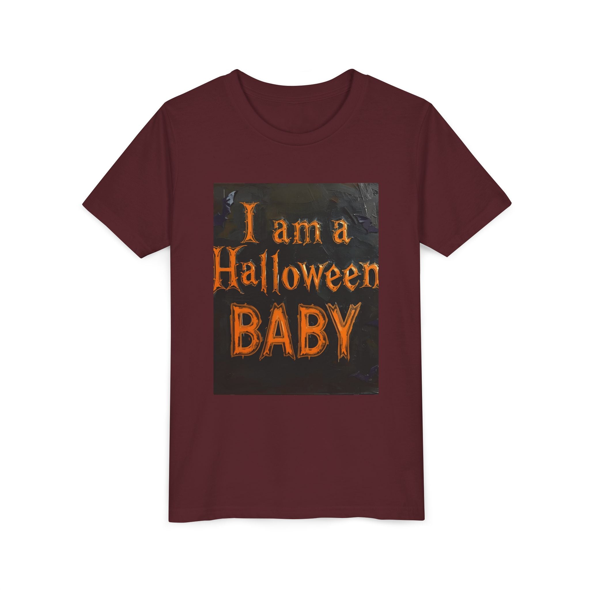 I Am A Halloween Baby Youth Short Sleeve Tee