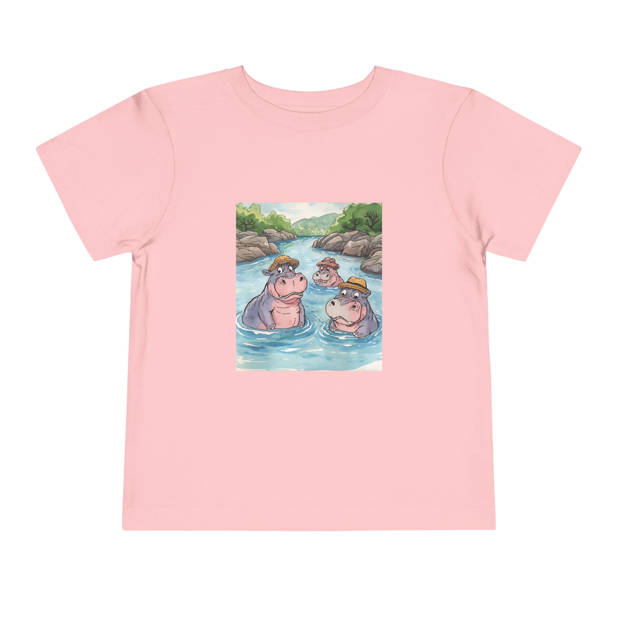 Hippo Cute Toddler Short Sleeve Tee