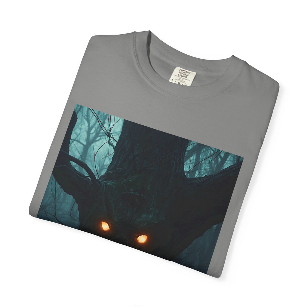 Spooky Forest Creature Unisex T-Shirt, Casual Wear, Gift for Nature Lovers, Halloween Apparel, Trendy Graphic Tee