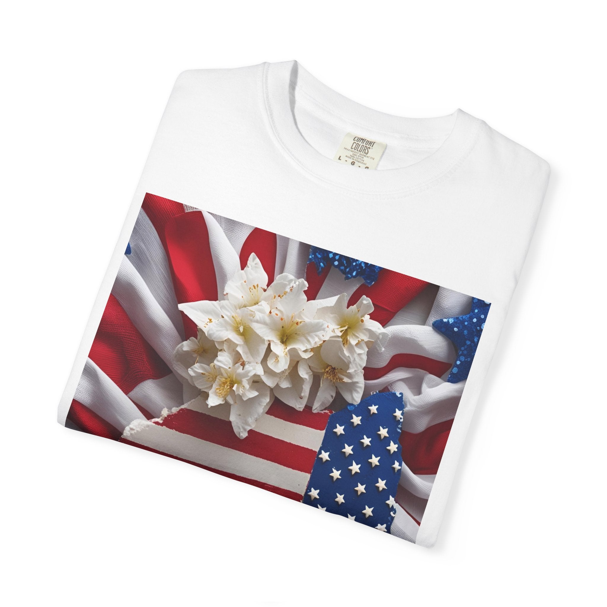 Patriotic Heart T-shirt for Festive Celebrations, 4th of July Apparel, Unisex Graphic Tee, American Pride Shirt, Independence Day Gift