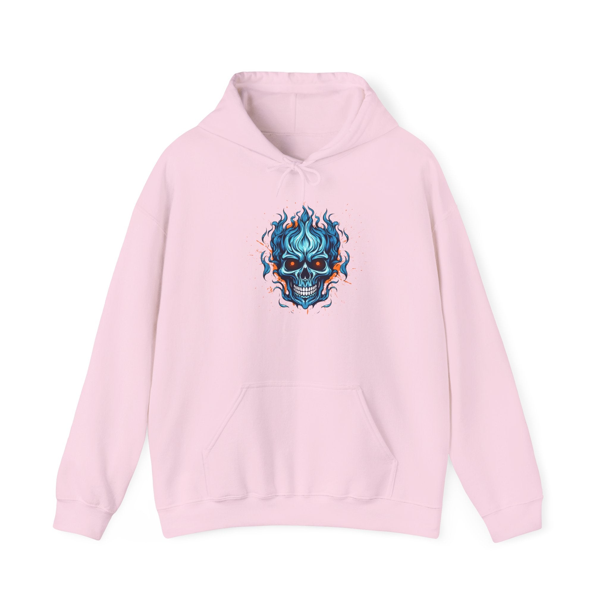 Edgy Skull Graphic Hoodie, Cozy Lounge Sweatshirt, Unique Gift for Halloween, Unisex Outerwear, Casual Streetwear