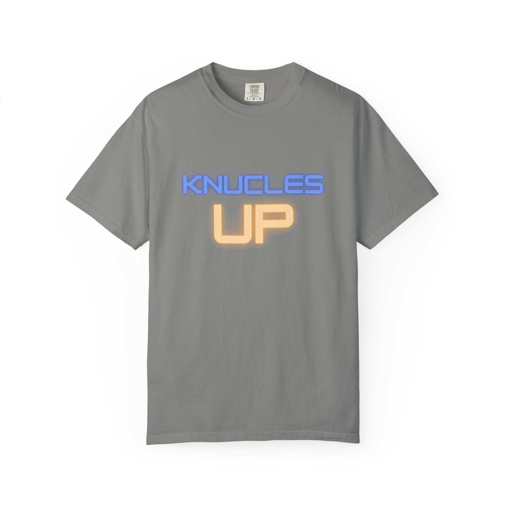 Knuckles Up Unisex Garment-Dyed T-Shirt, Casual Wear, Street Style, Graphic Tee