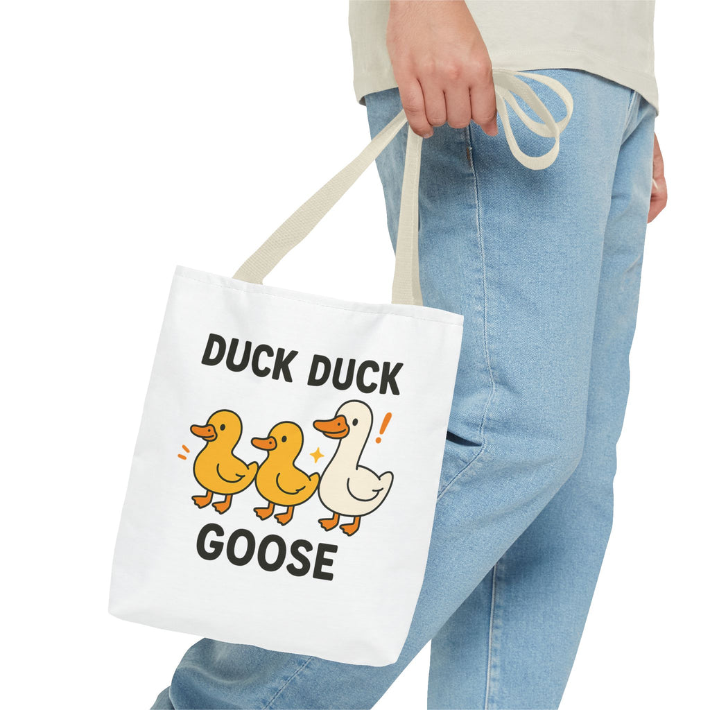 Playful Duck Duck Goose Tote Bag