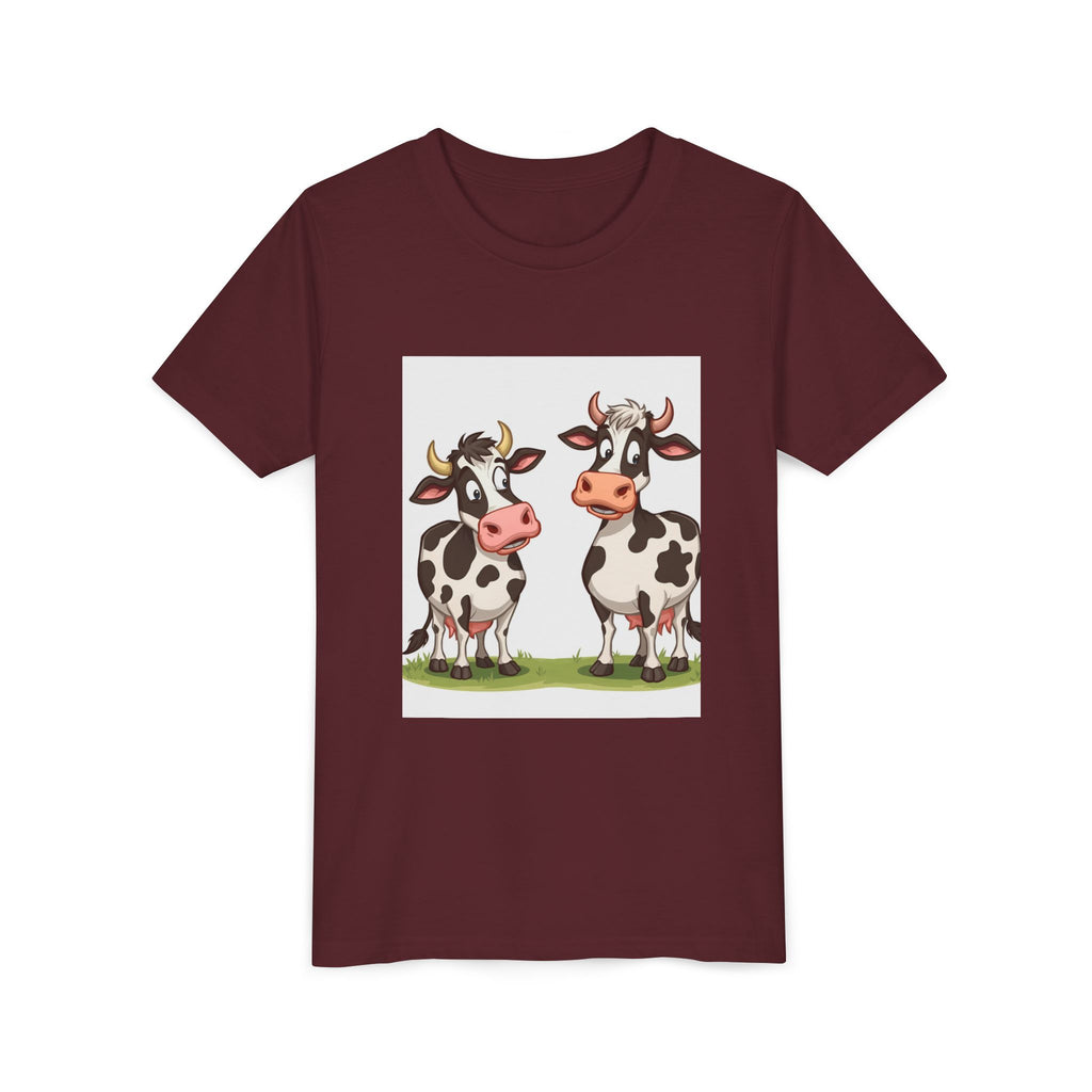 Cute Cows Youth Short Sleeve Tee
