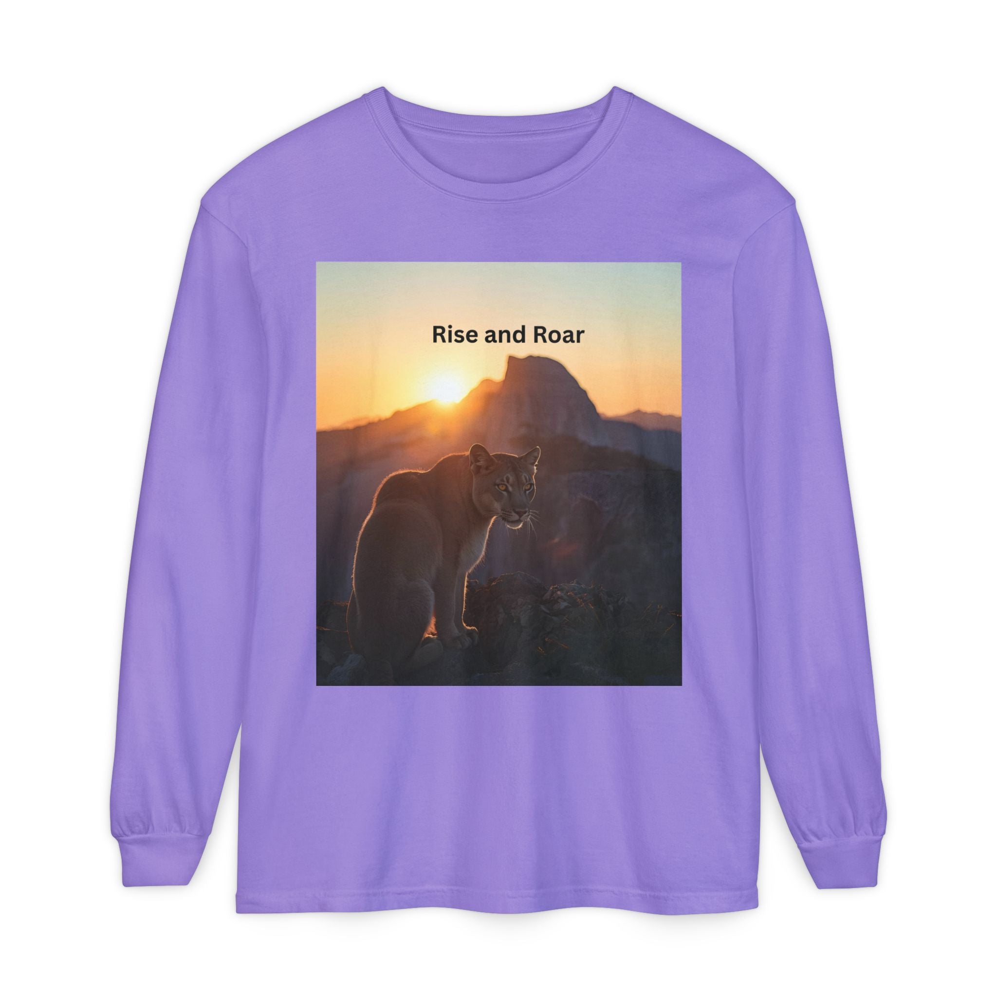 Rise And Roar Unisex Garment-dyed Long Sleeve T-Shirt