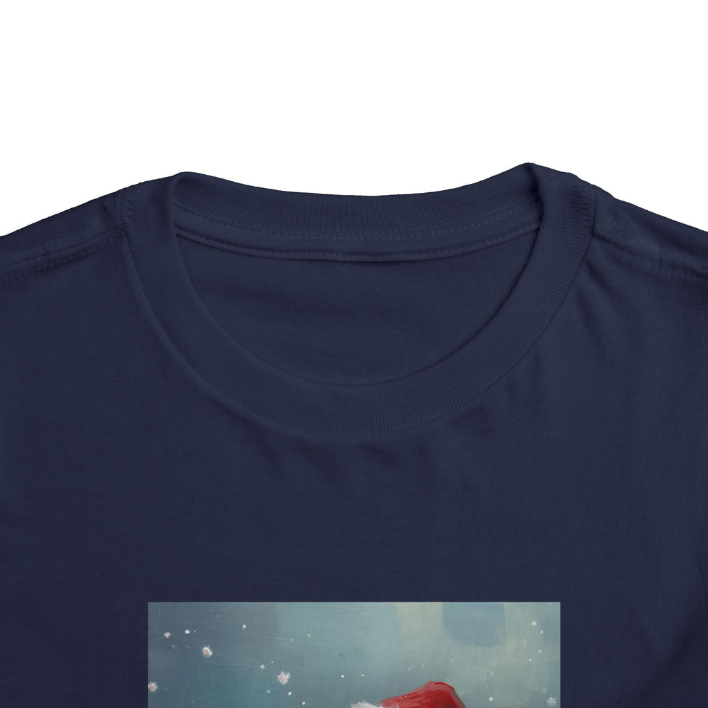 Cute Christmas Bear Toddler Short Sleeve Tee