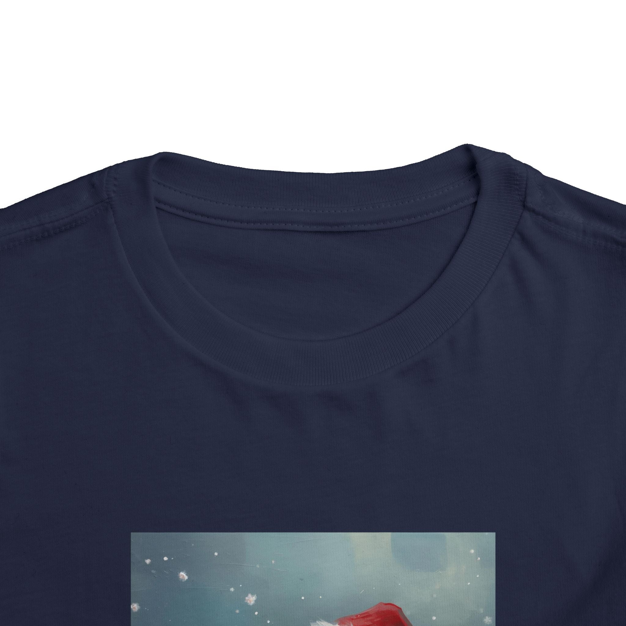 Cute Christmas Bear Toddler Short Sleeve Tee