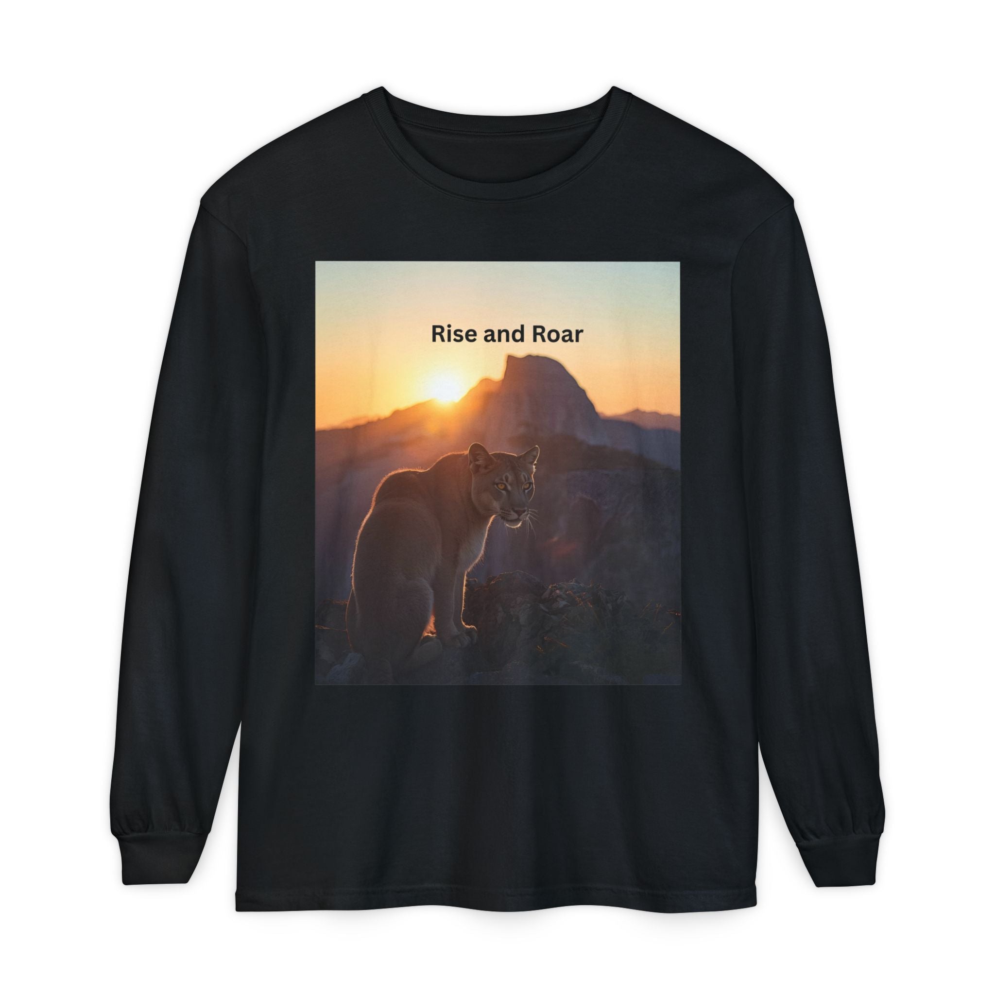Rise And Roar Unisex Garment-dyed Long Sleeve T-Shirt
