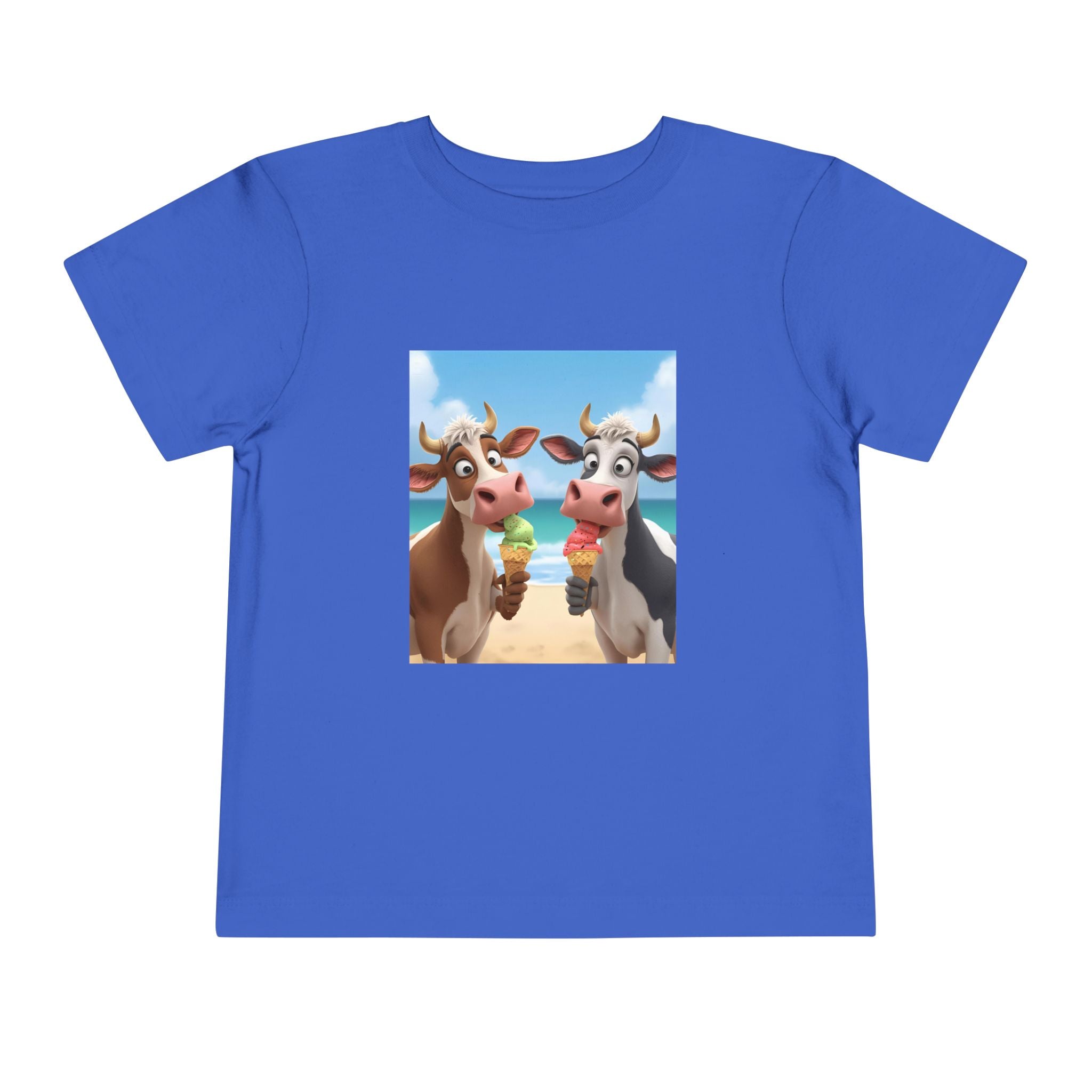 Beachy Cow Toddler Short Sleeve Tee