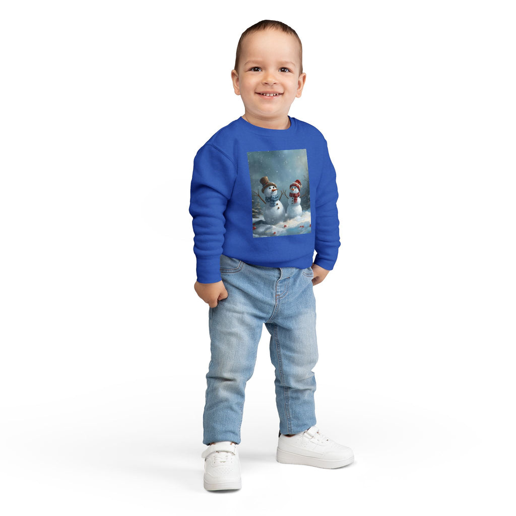 Christmas Snowman Toddler Sweatshirt
