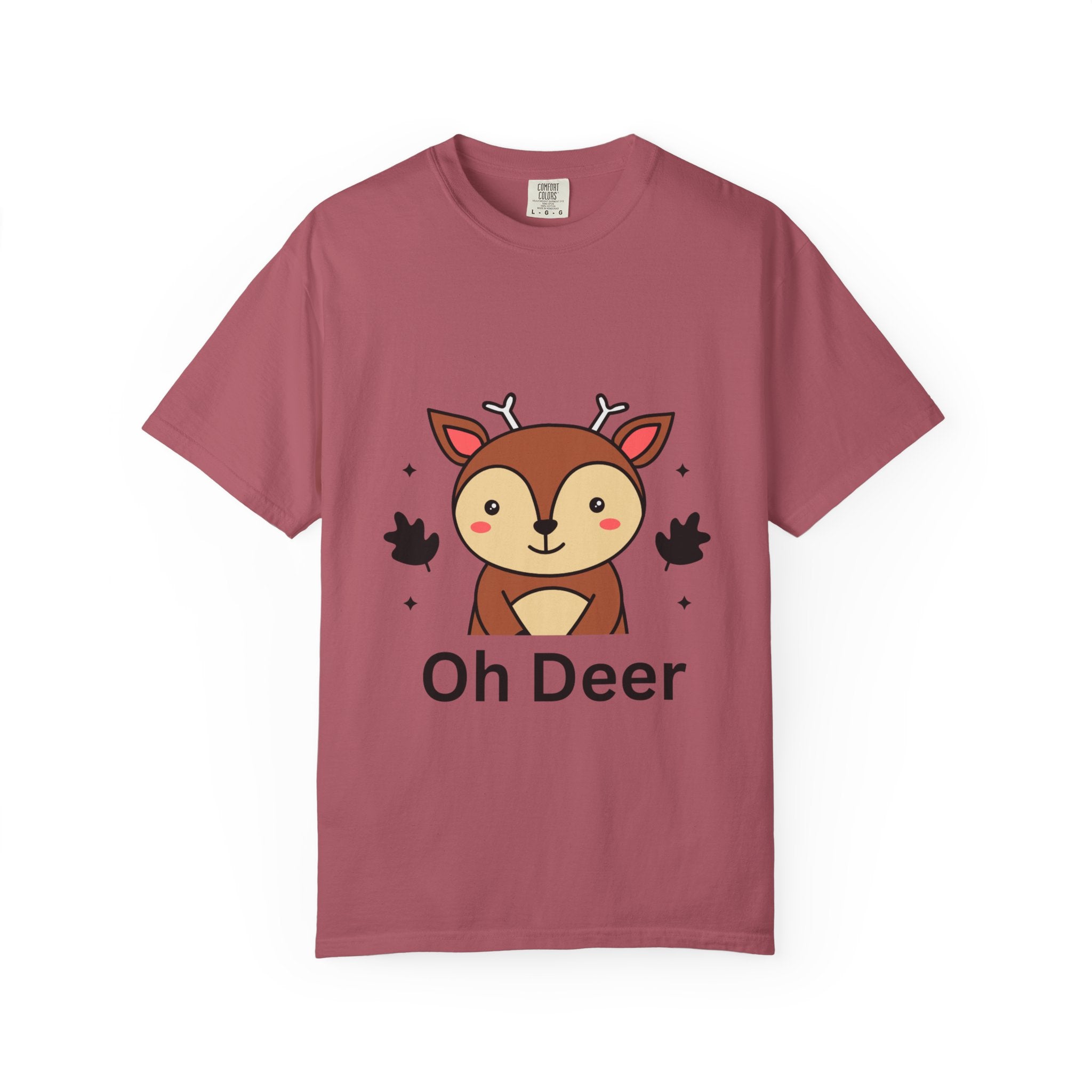 Cute Animal Graphic T-Shirt, Oh Deer Tee, Gift for Animal Lovers, Funny Shirt for Family, Casual Wear, Unisex Fashion