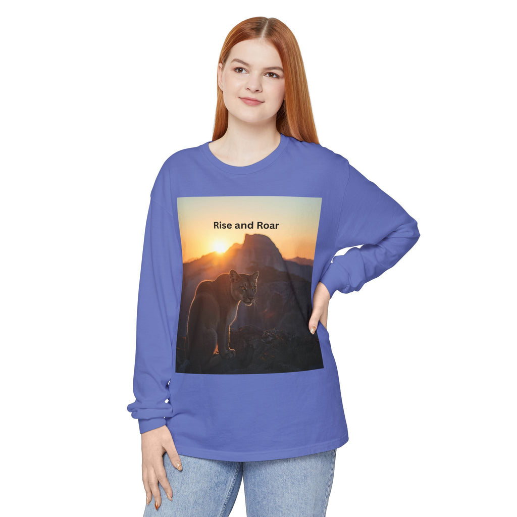 Rise And Roar Unisex Garment-dyed Long Sleeve T-Shirt