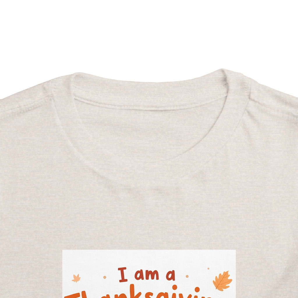 I Am A Thanksgiving Baby Toddler Short Sleeve Tee