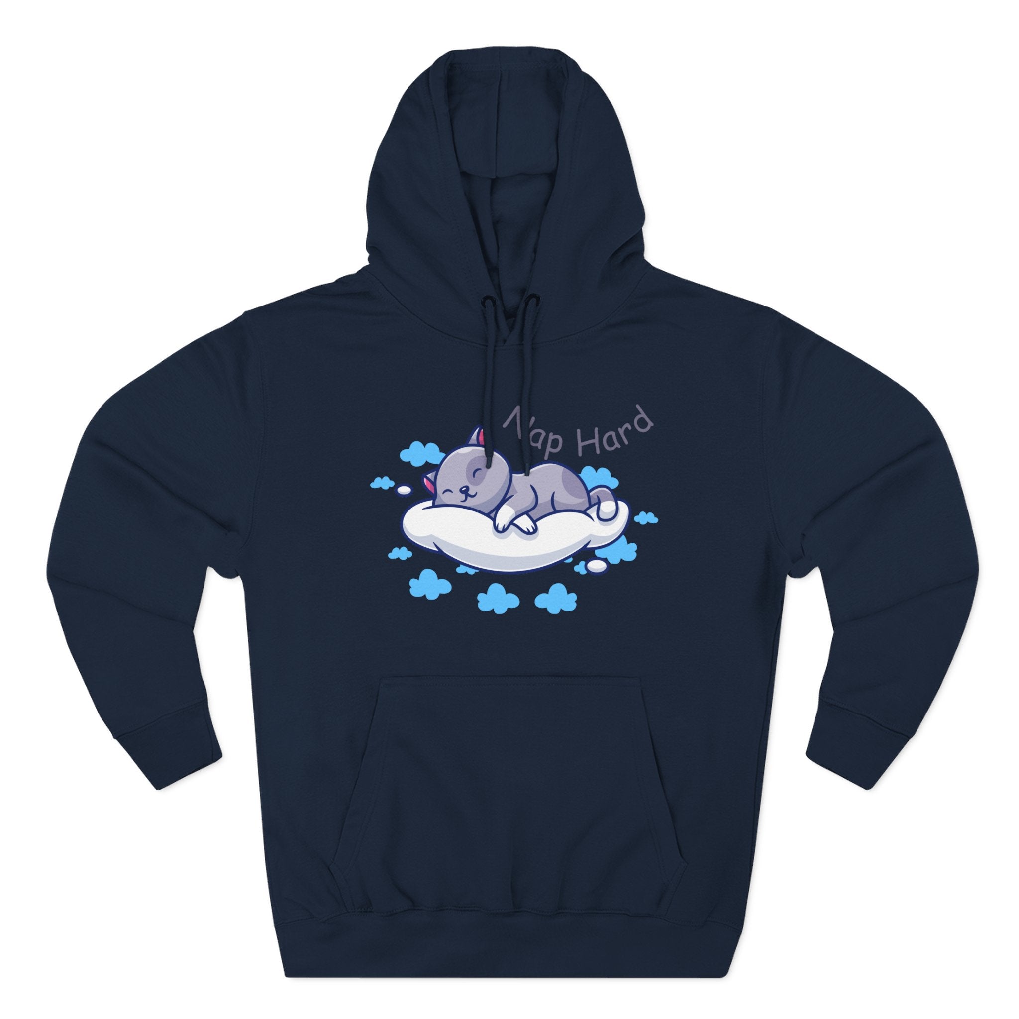 Cozy Cat Nap Hoodie - Perfect for Pet Lovers, Chill Days, Cozy Nights, Birthday Gift, Cat Pajama