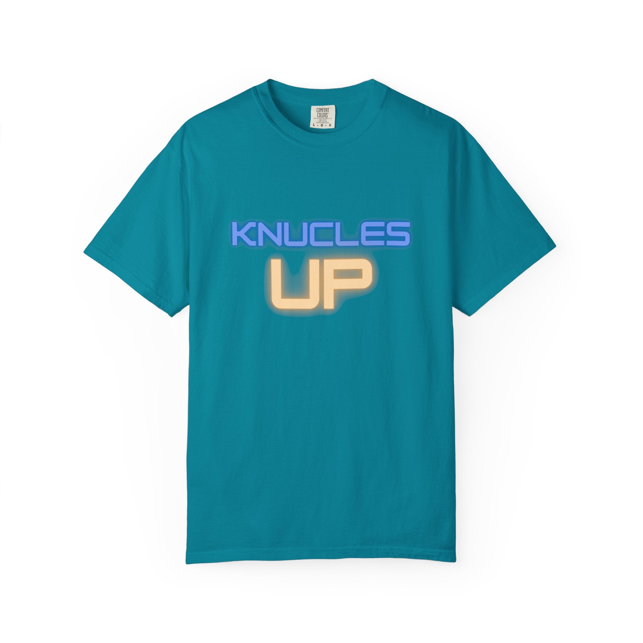 Knuckles Up Unisex Garment-Dyed T-Shirt, Casual Wear, Street Style, Graphic Tee