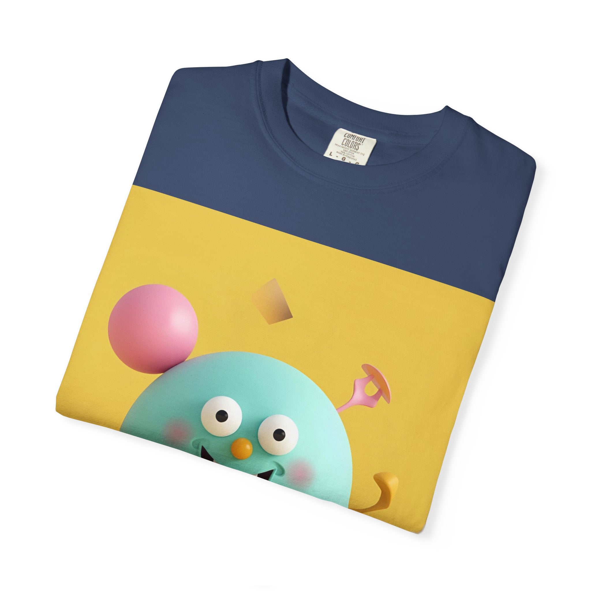 Playful Colorful Cartoon T-Shirt, Fun Graphic Tee, Summer Casual Wear, Gift for Kids and Adults, Birthday Party Outfit, Unique Design