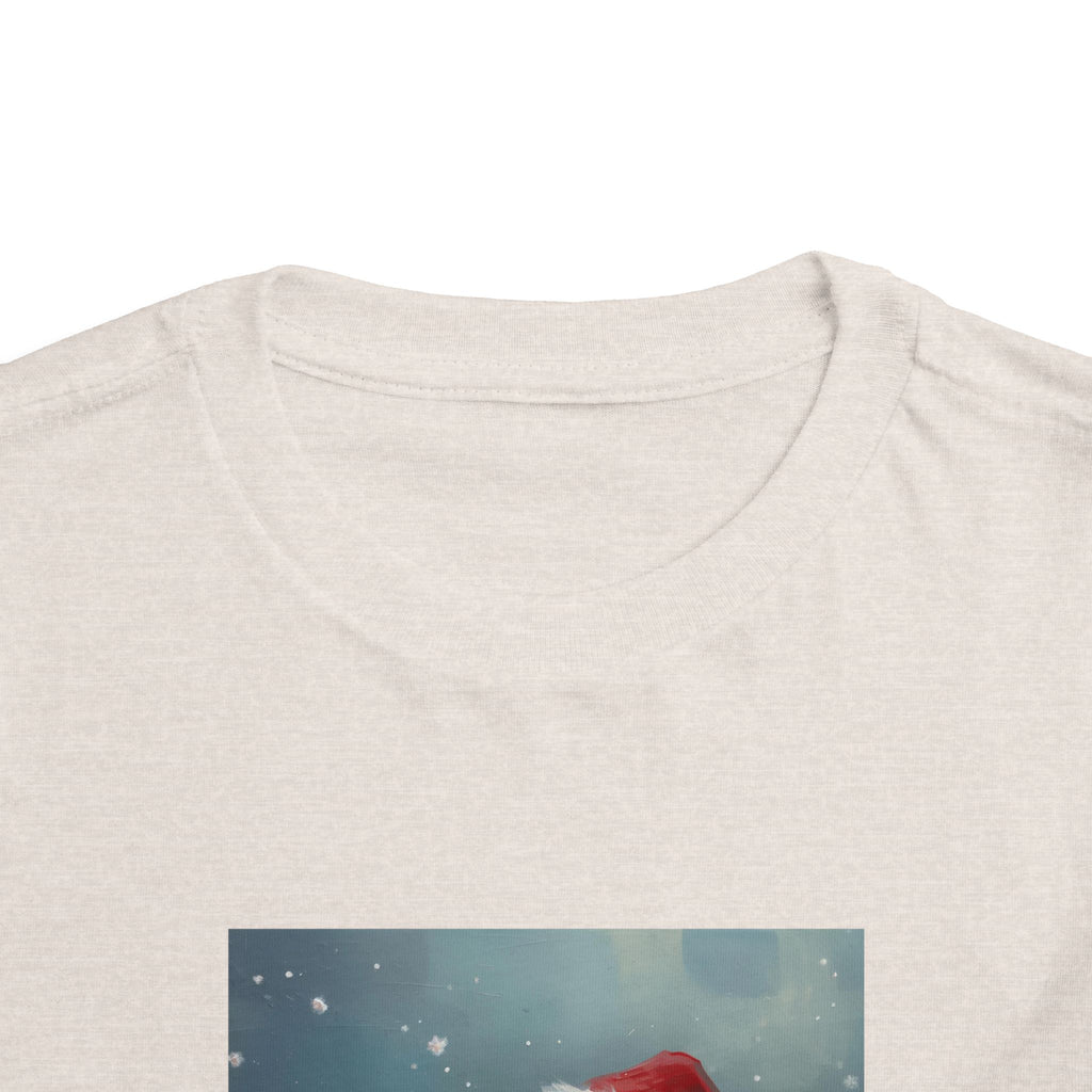 Cute Christmas Bear Toddler Short Sleeve Tee