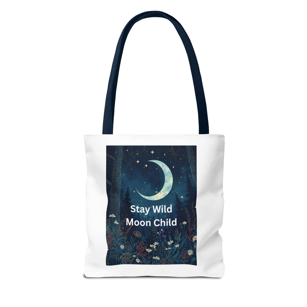 Stay Wild Moon Child Tote Bag - Stay Wild, Bohemian Bag, Eco-Friendly Tote, Astrology Gift, Festival Essential