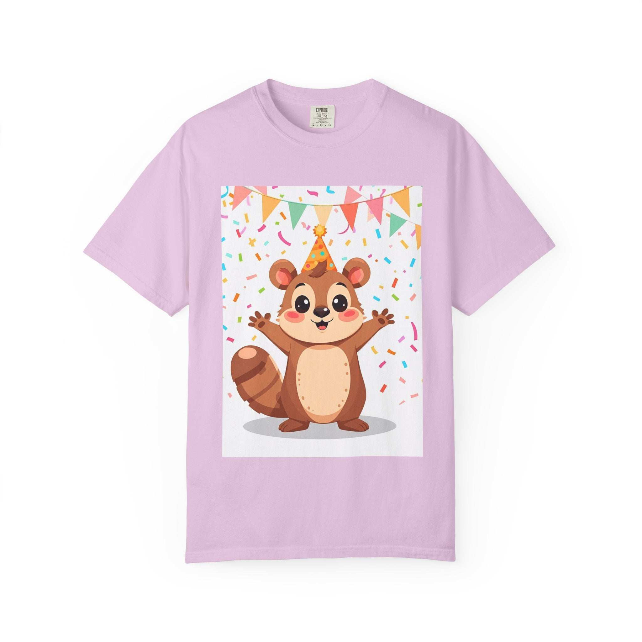 Adorable Party Animal Squirl T-Shirt - Birthday Gift, Unisex Tee, Celebration Apparel, Cute Animal Print, Fun Gift Idea