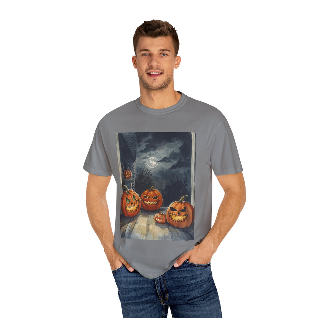 Halloween Pumpkin Scary T-shirt - Perfect for Fall Celebrations, Trick or Treat, Autumn Fashion, Costume Party, Spooky Vibes