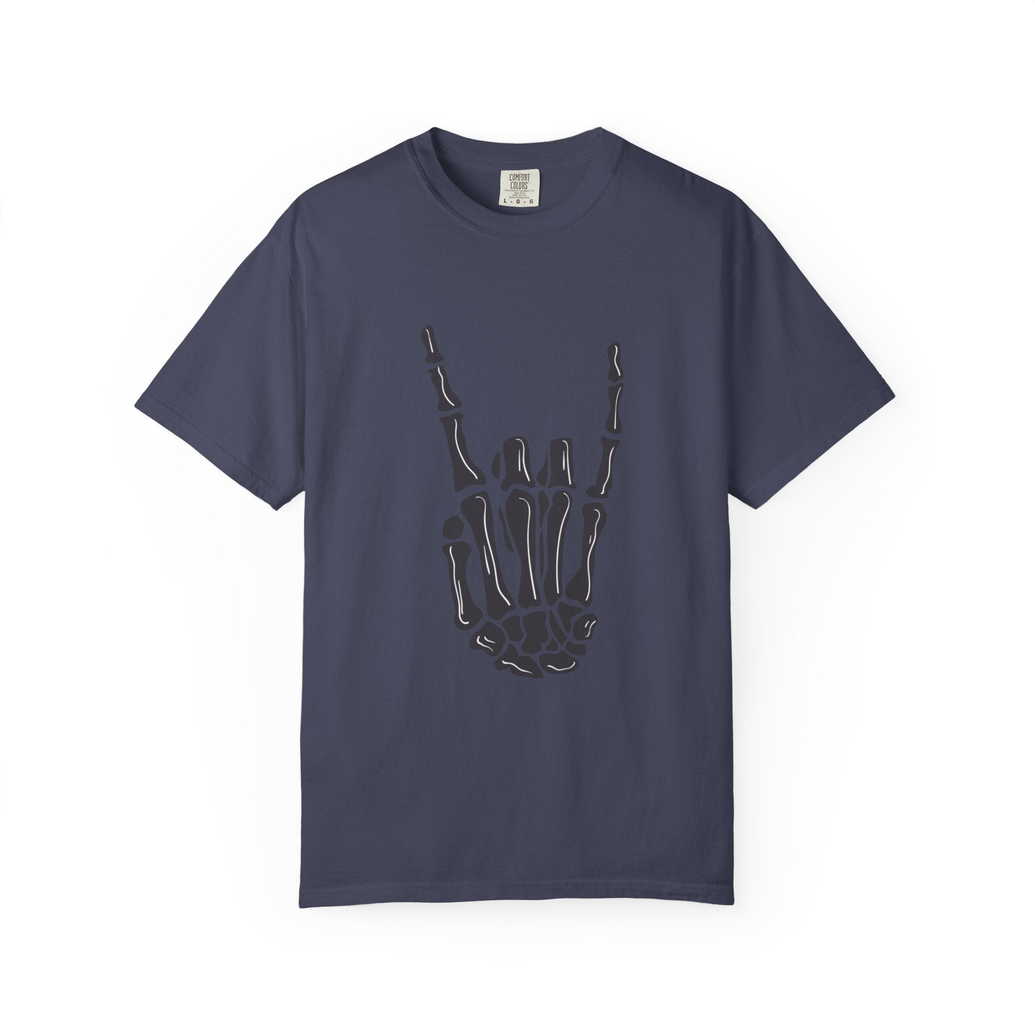 Skeleton Hand Rock On T-Shirt, Music Lover Apparel, Unisex Graphic Tee, Festival Outfit, Halloween Costume, Soft Cotton Shirt