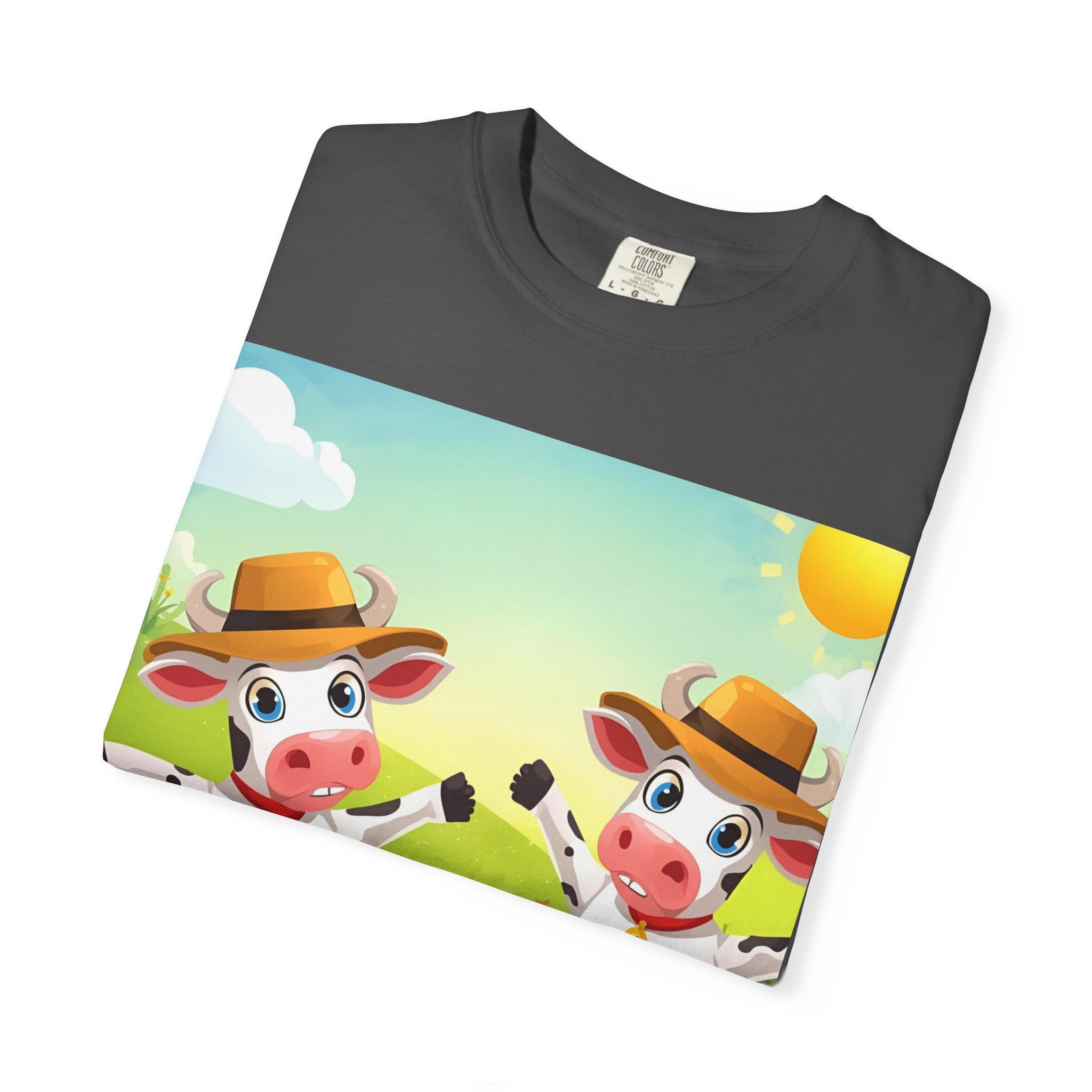 Cute Cow Fun Farm Playful Cow Graphic T-Shirt, Fun Tee for Kids, Animal Lovers, Farm Life, Casual Wear, Summer Vibes, Birthday Gift