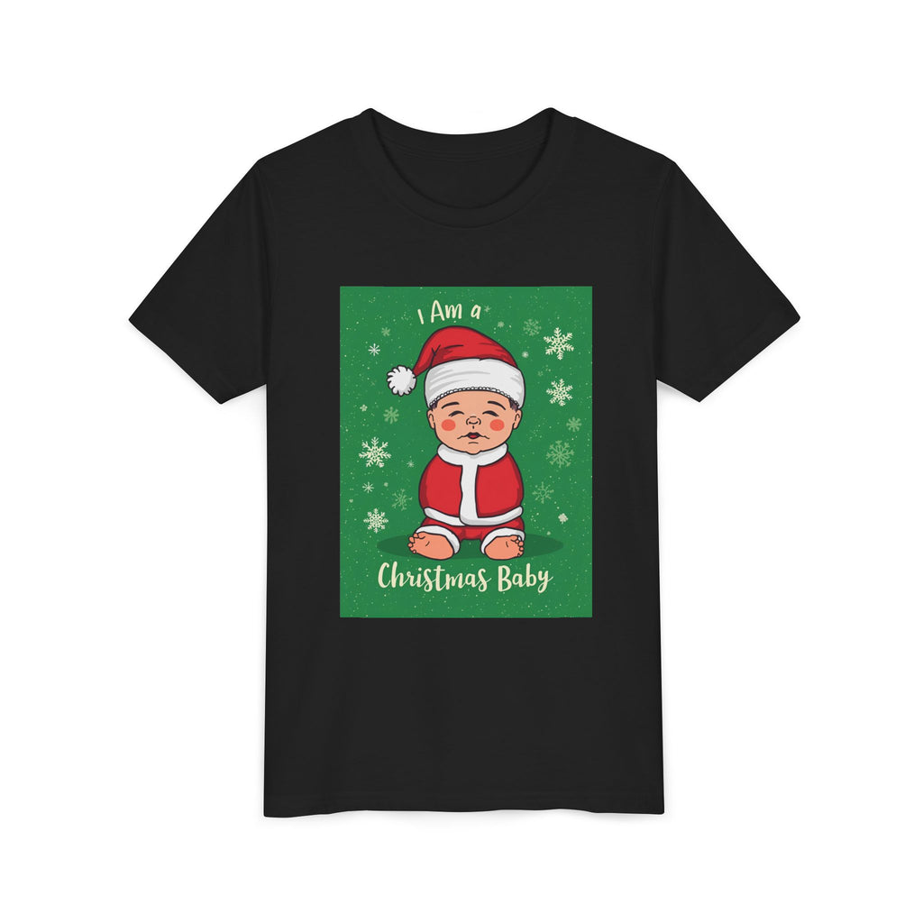 I Am A Christmas Baby Youth Short Sleeve Tee