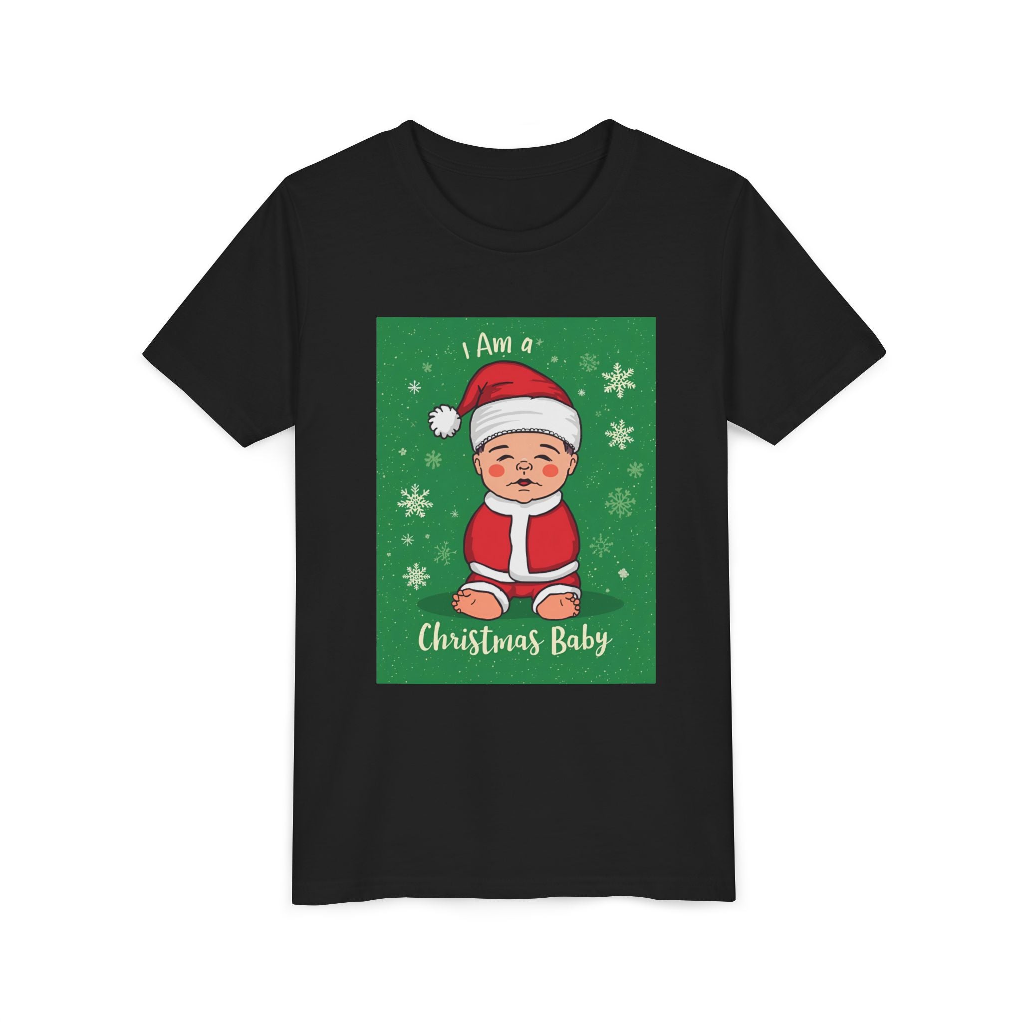 I Am A Christmas Baby Youth Short Sleeve Tee