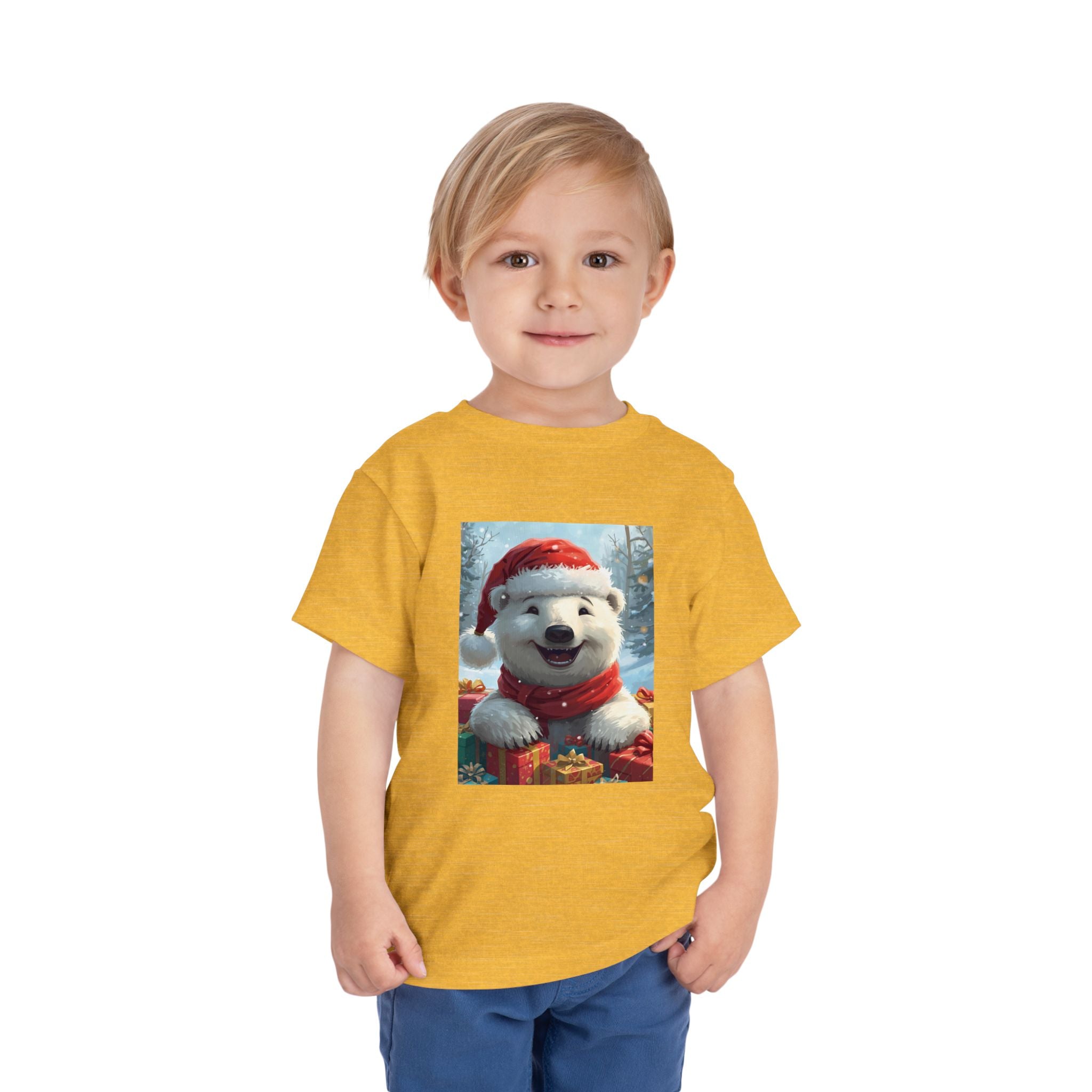 Christmas Bear Toddler Short Sleeve Tee
