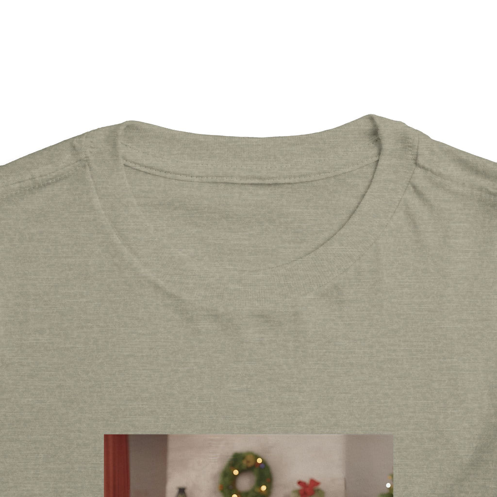 Cute Christmas Festive Puppy Toddler Tee, Cute Dog Christmas Shirt, Kids Holiday Clothing, Animal Lover Gift, Birthday Outfit