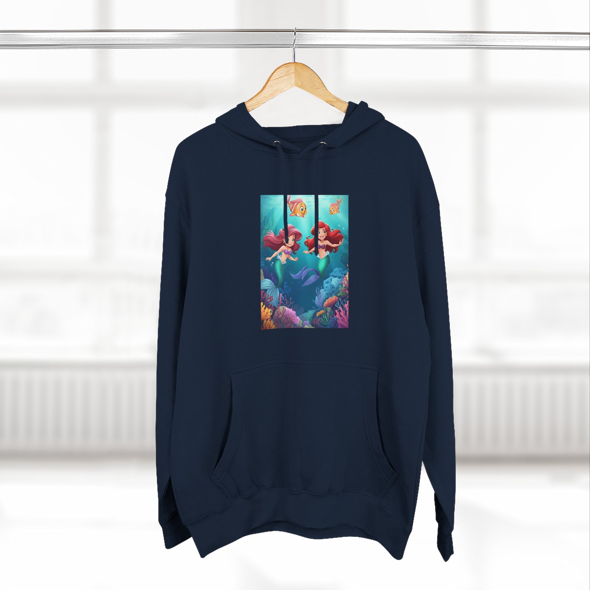Mermaid Three-Panel Fleece Hoodie