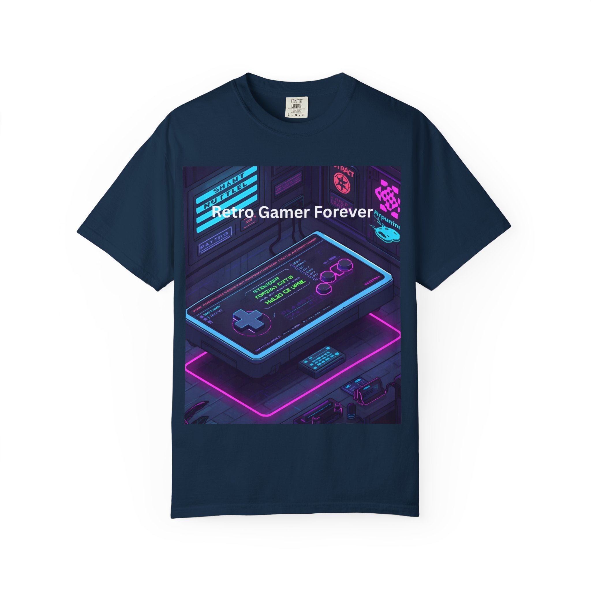Retro Game Controller Unisex Garment-Dyed T-shirt