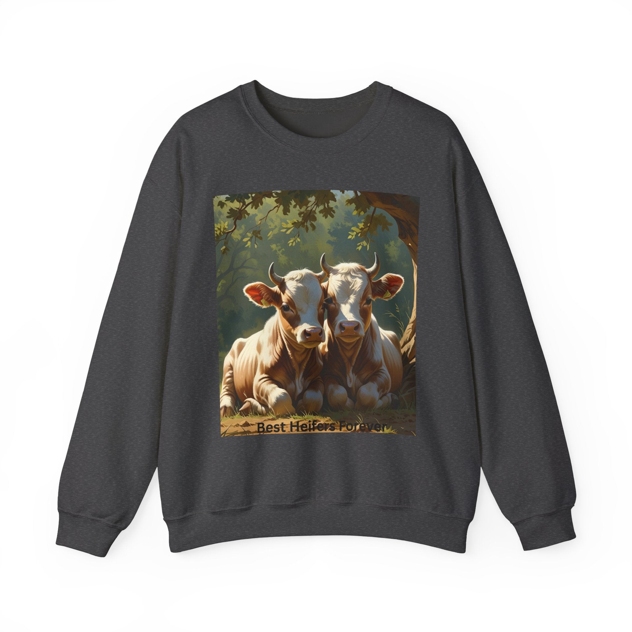 Cozy Cow Crewneck Sweatshirt, Unisex Pullover, Animal Lover Gift, Farmhouse Decor, Best Friends, Cute Sweatshirt