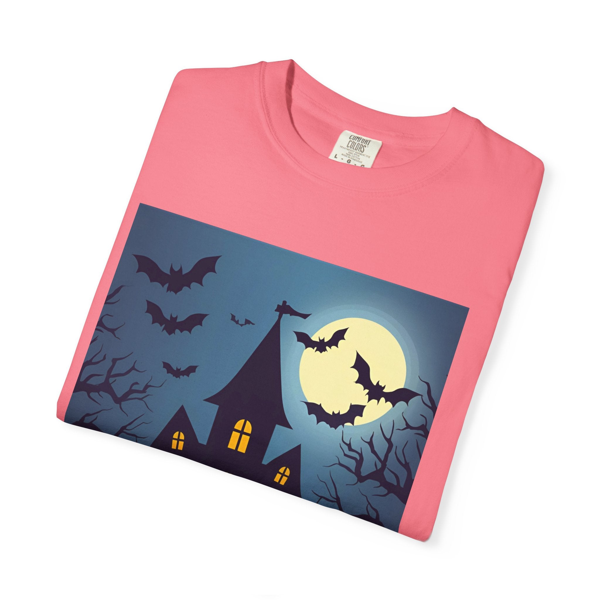 Haunted House Graphic T-Shirt | Halloween Tee, Unisex Shirt, Spooky Top, Fall Apparel, Gift for Halloween Lovers