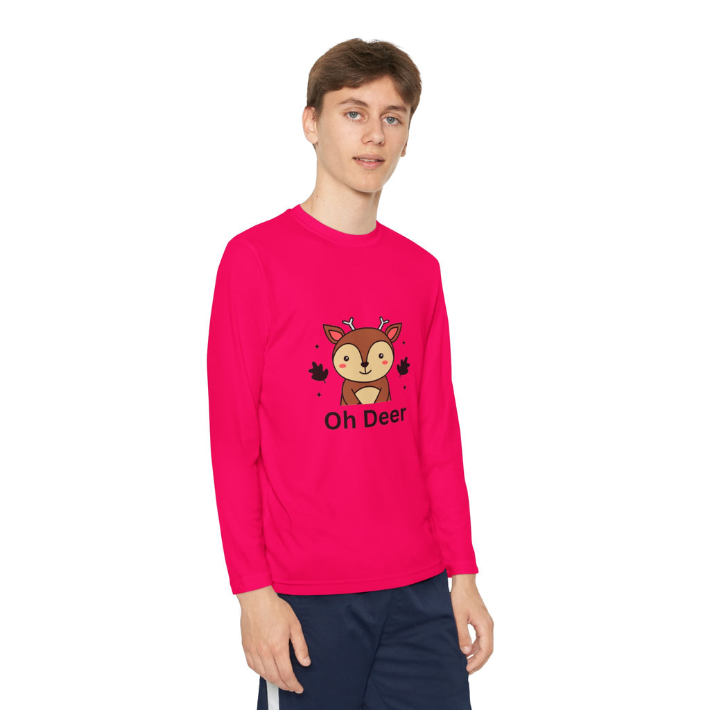 Oh Deer Youth Long Sleeve Competitor Tee