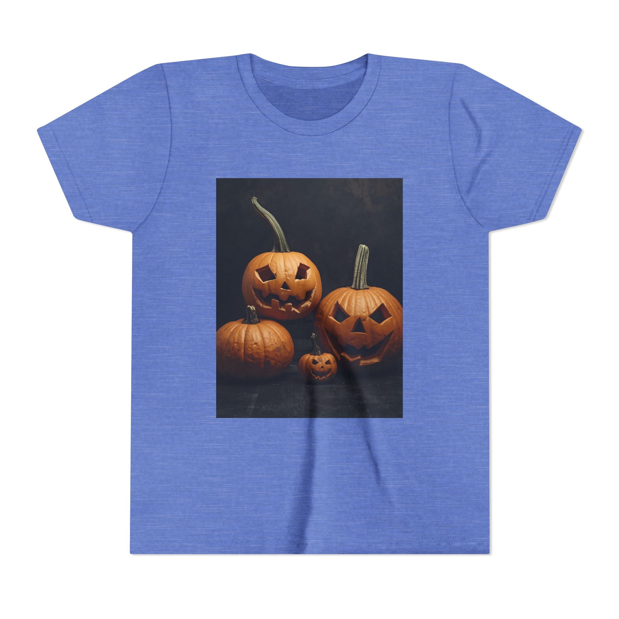 Spooky Halloween Pumpkin Youth Short Sleeve Tee