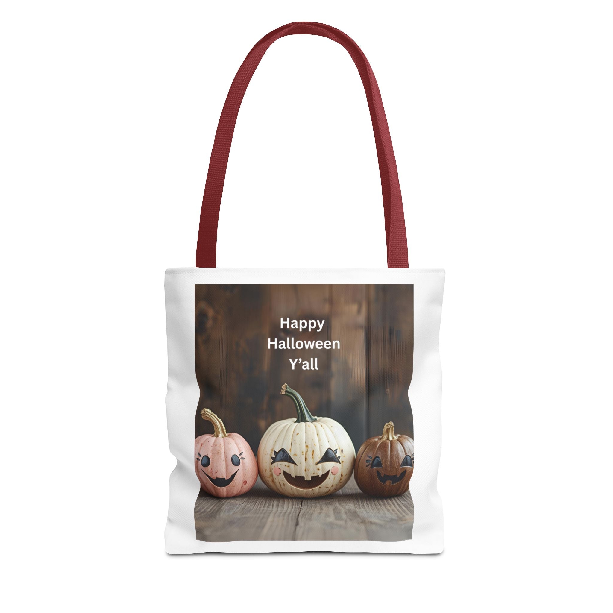 Happy Halloween Pumpkin Tote Bag, Halloween Gift, Trick or Treat Bag, Fall Tote, Spooky Season Decor, Fun Autumn Accessory
