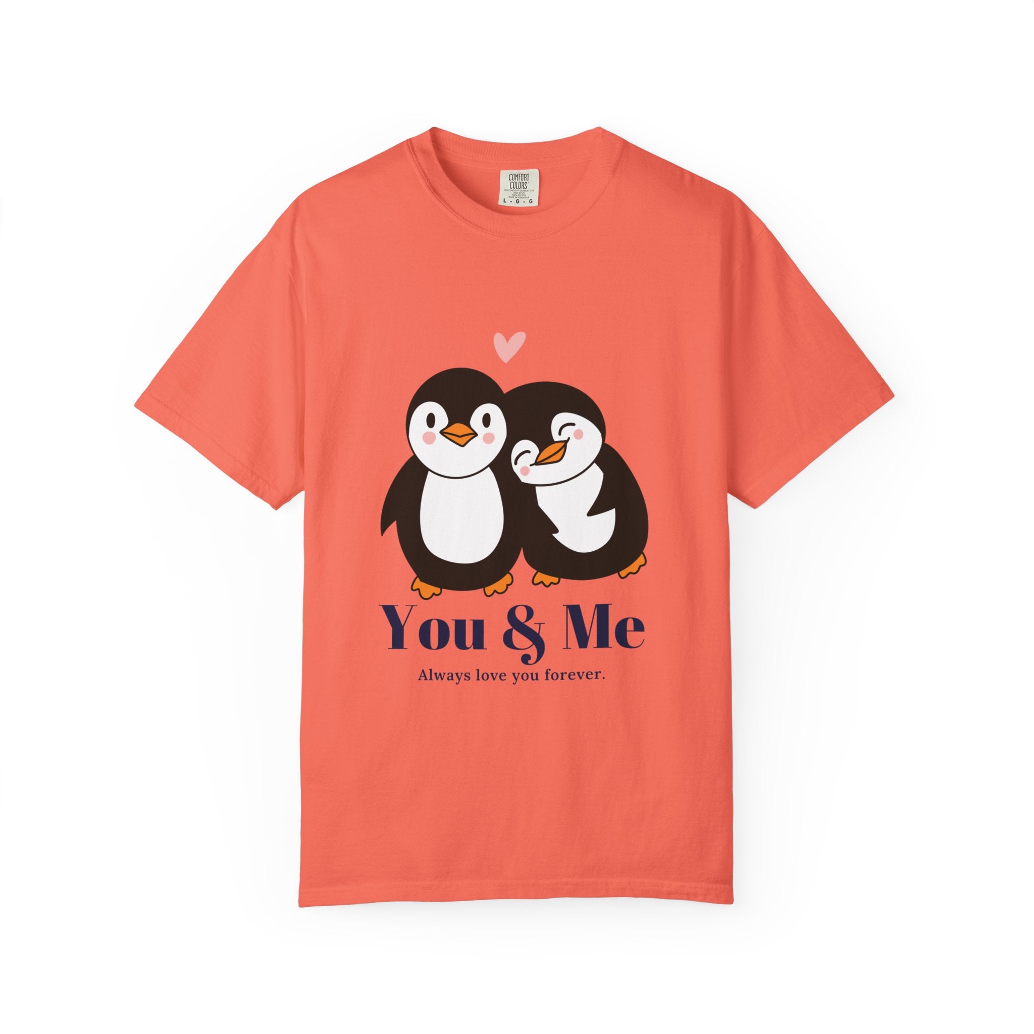 Cute Penguin Couples T-shirt, Valentine's Gift, Relationship Shirt, Birthday Present, Unisex T-Shirt, Love Apparel
