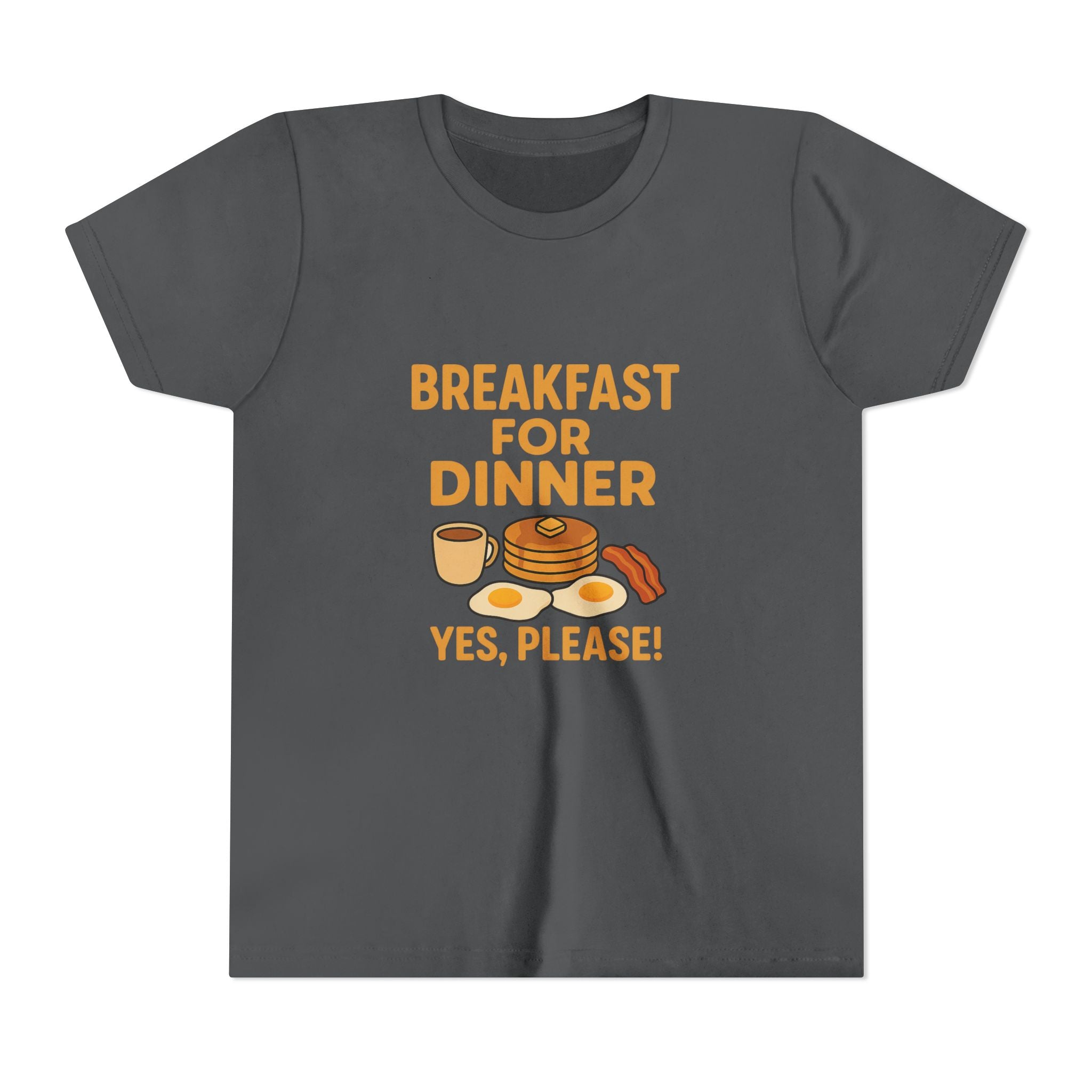 Breakfast For Dinner Youth Short Sleeve Tee