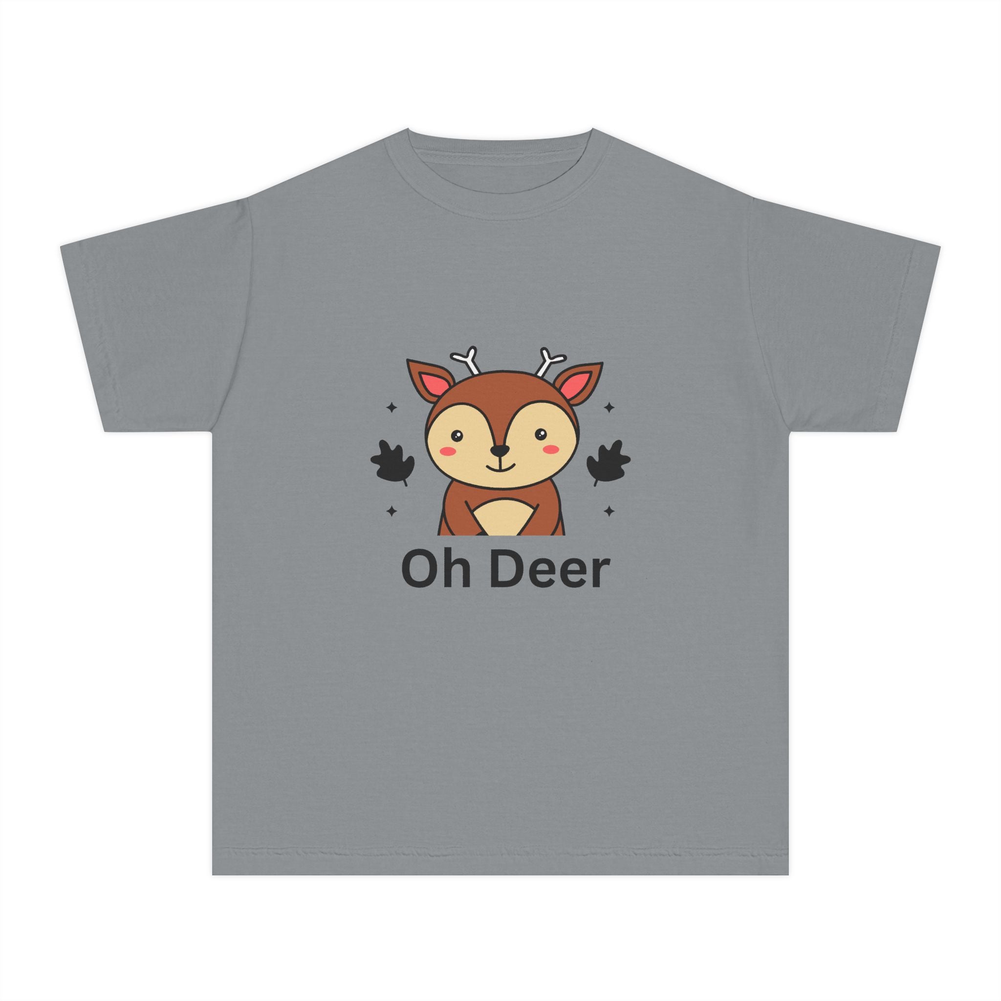 Funny Kids Tee - "Oh Deer" Design, Youth Shirt, Cute Animal Graphic, Perfect Gift for Birthdays, Holidays, or Playtime