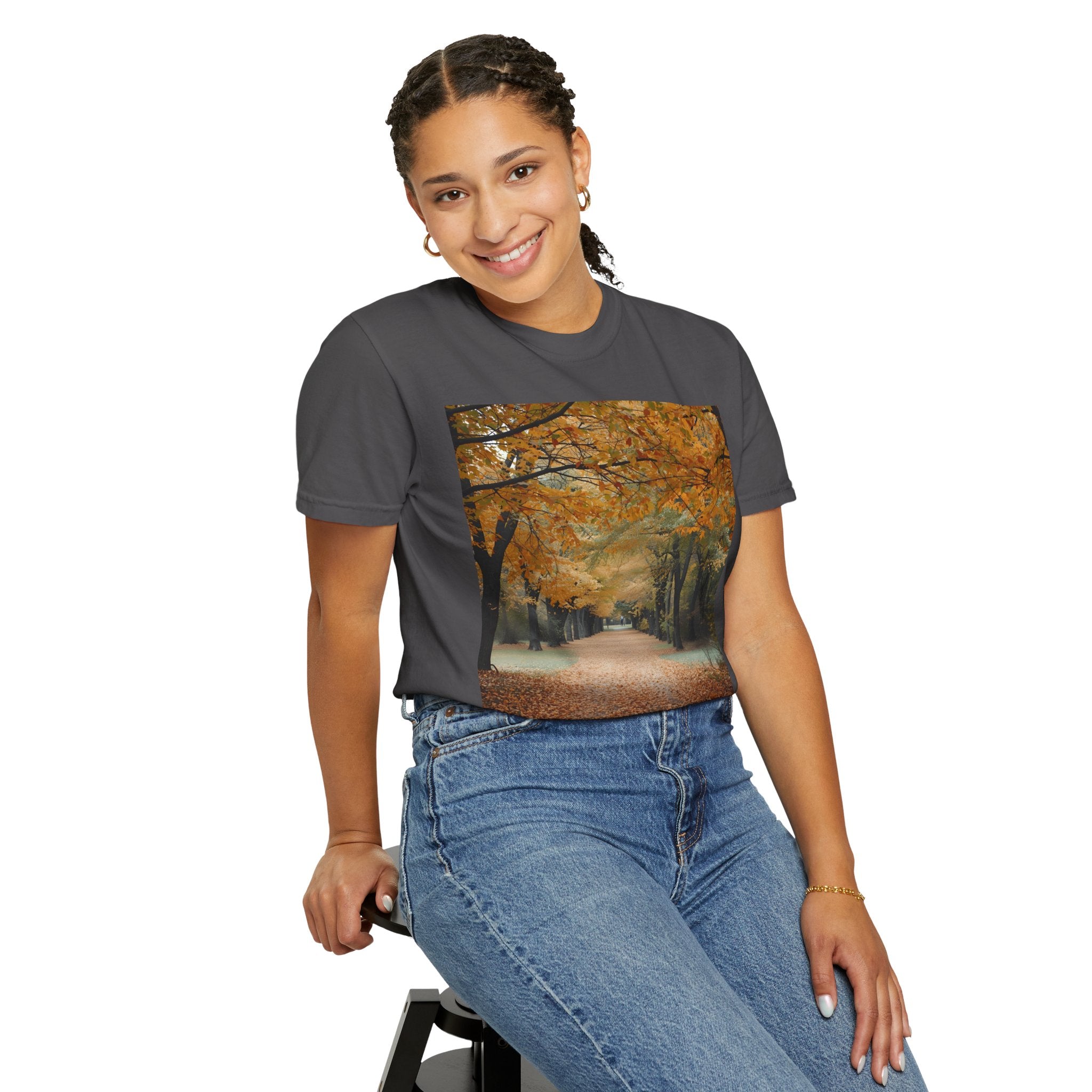 Autumn Pathway T-Shirt | Nature Lover Gift, Fall Fashion, Unisex Tee, Seasonal Wear, Cozy Vibes