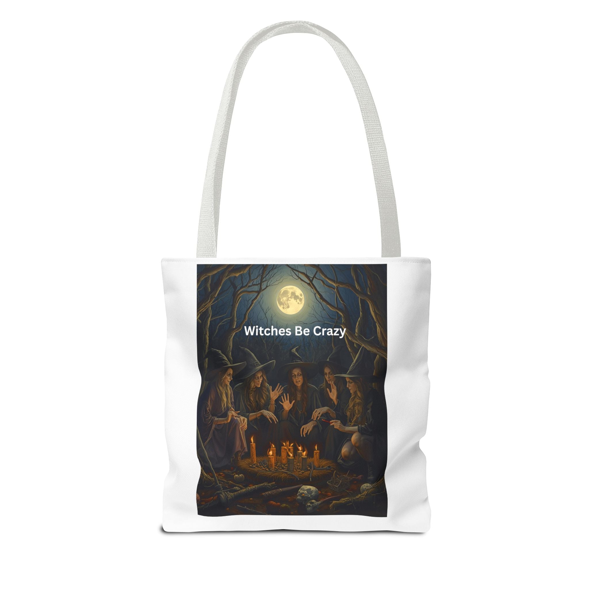 Spooky Halloween Witchy Tote Bag for Spooky Vibes, Witches Be Crazy, Eco-Friendly Tote, Halloween Gift for Her, Magical Shopping Bag, Gifts for Witches