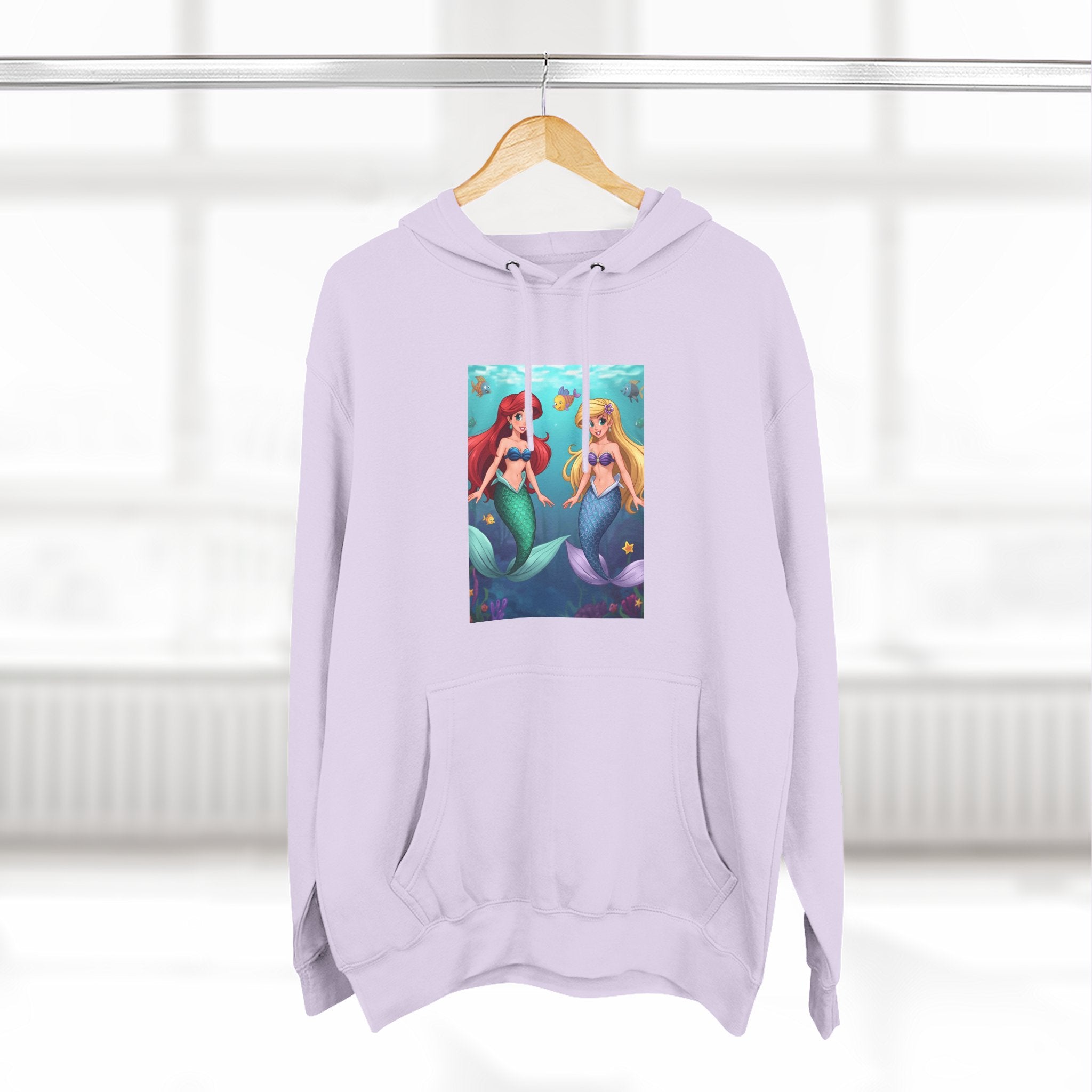 Mermaid Three-Panel Fleece Hoodie