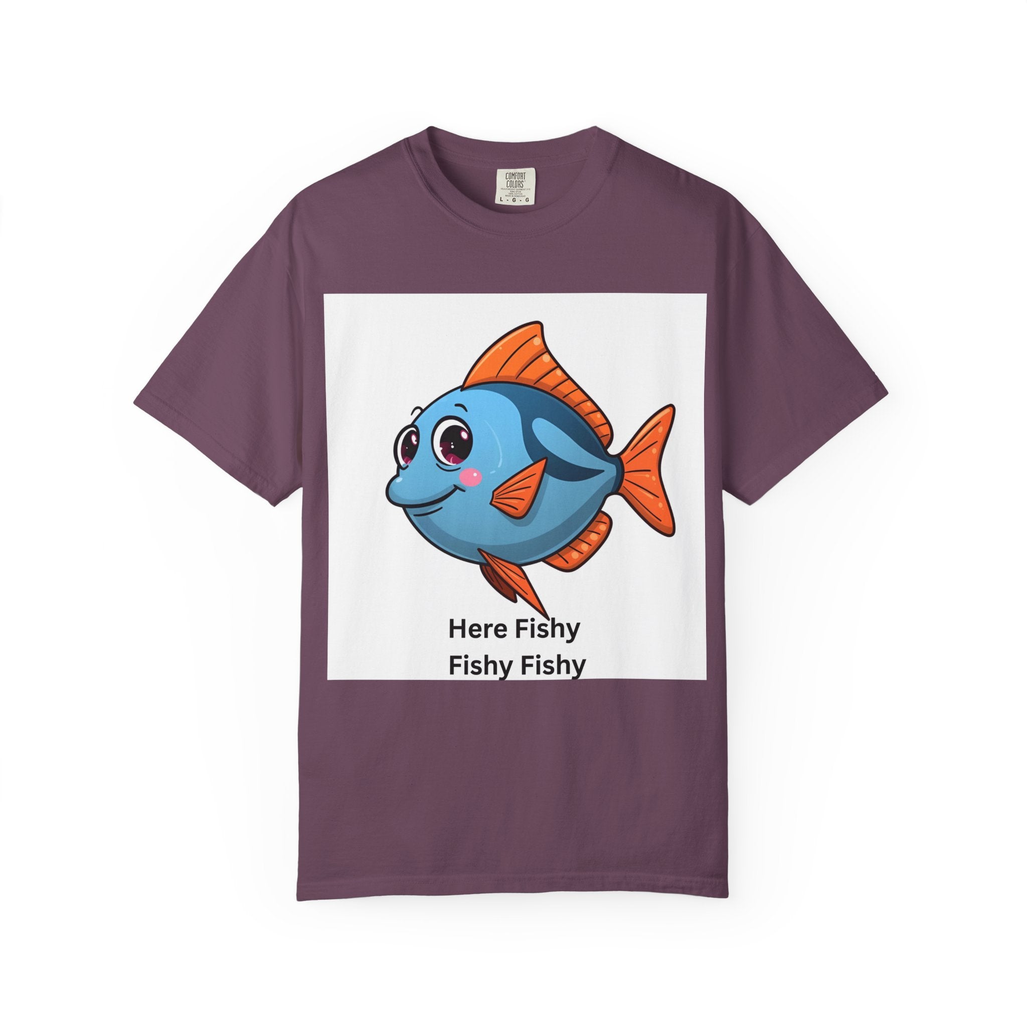 Here Fishy Fishy Fishy Unisex Garment-Dyed T-shirt