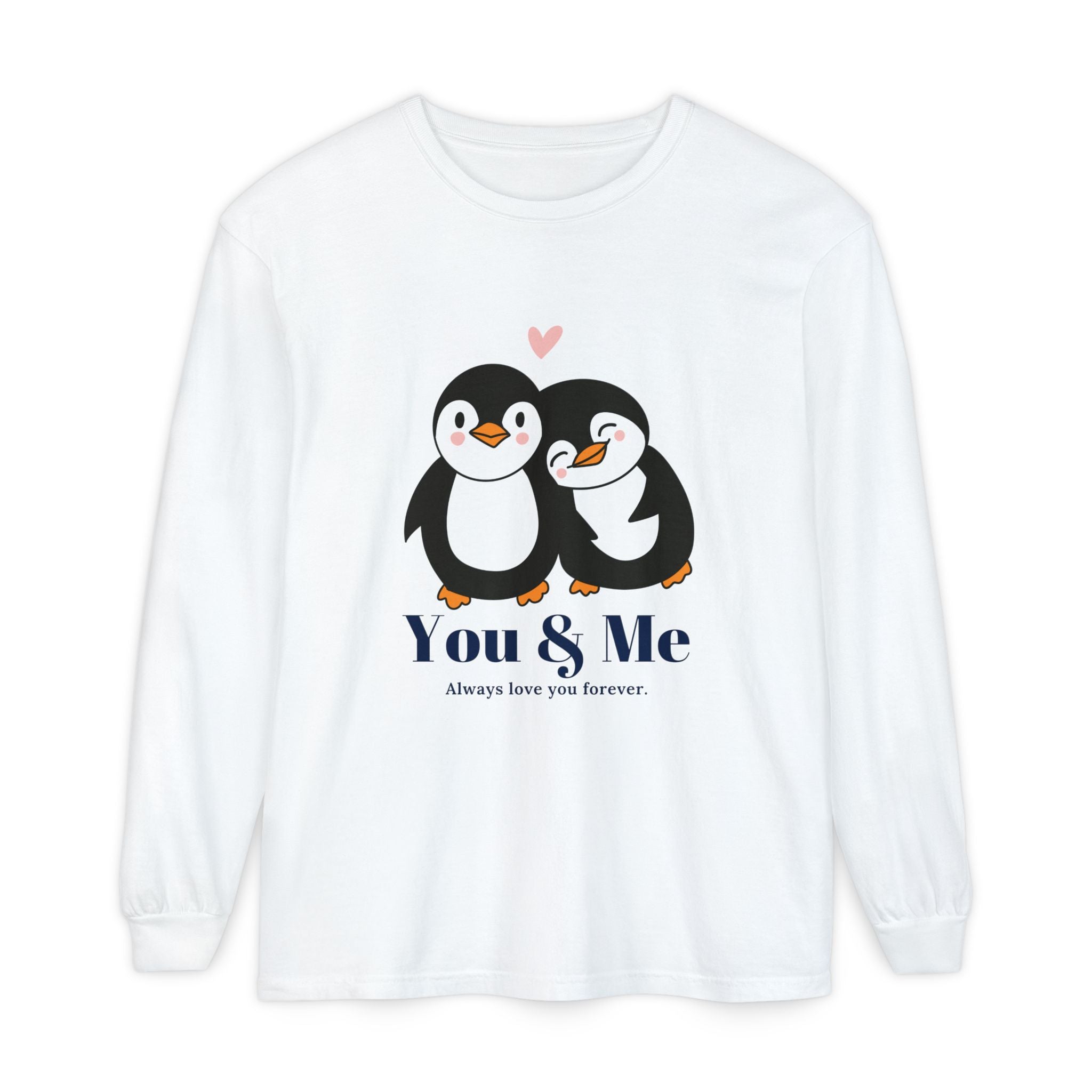 Adorable Penguin Love Long Sleeve T-Shirt | Cute Couples Gift, Valentine's Day Apparel, Matching Tees, Cozy Date Night Wear, [...]