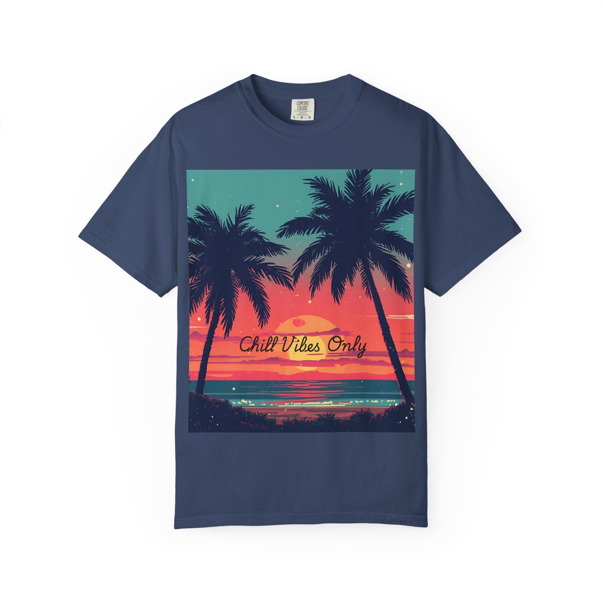 Tropical Sunset Unisex Garment-Dyed T-shirt