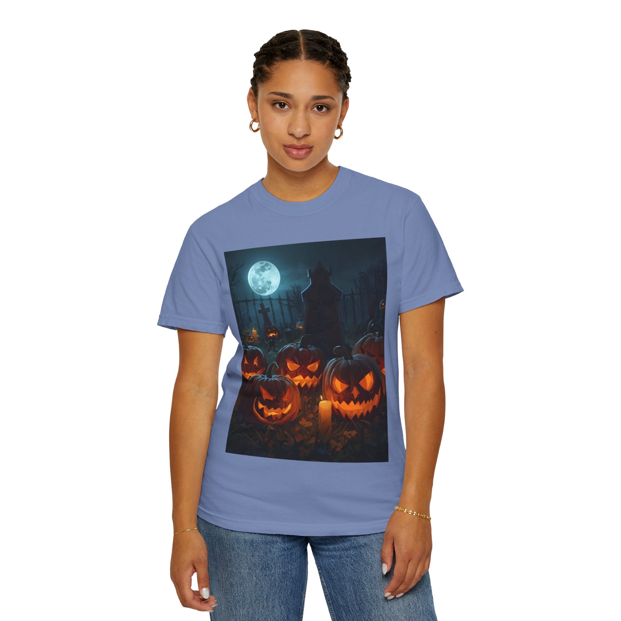 Halloween Pumpkin Unisex T-Shirt, Spooky Shirt, Fall Apparel, Halloween Costume, Casual Wear, Party Shirt