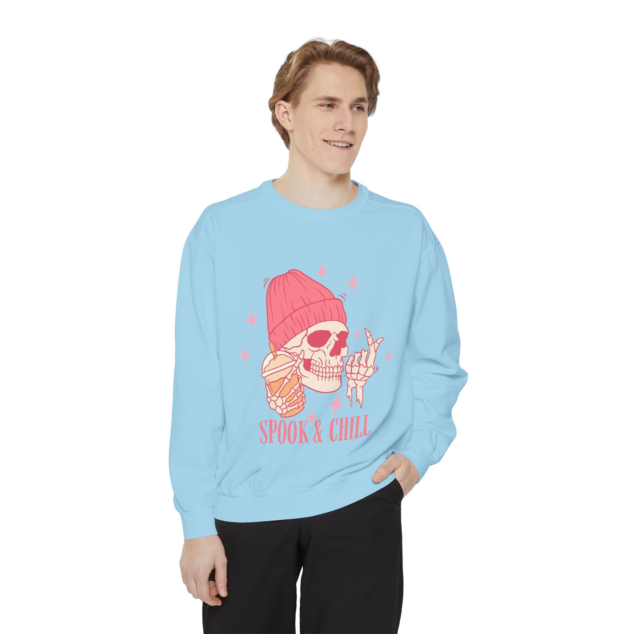 Spook & Chill Unisex Garment-Dyed Sweatshirt