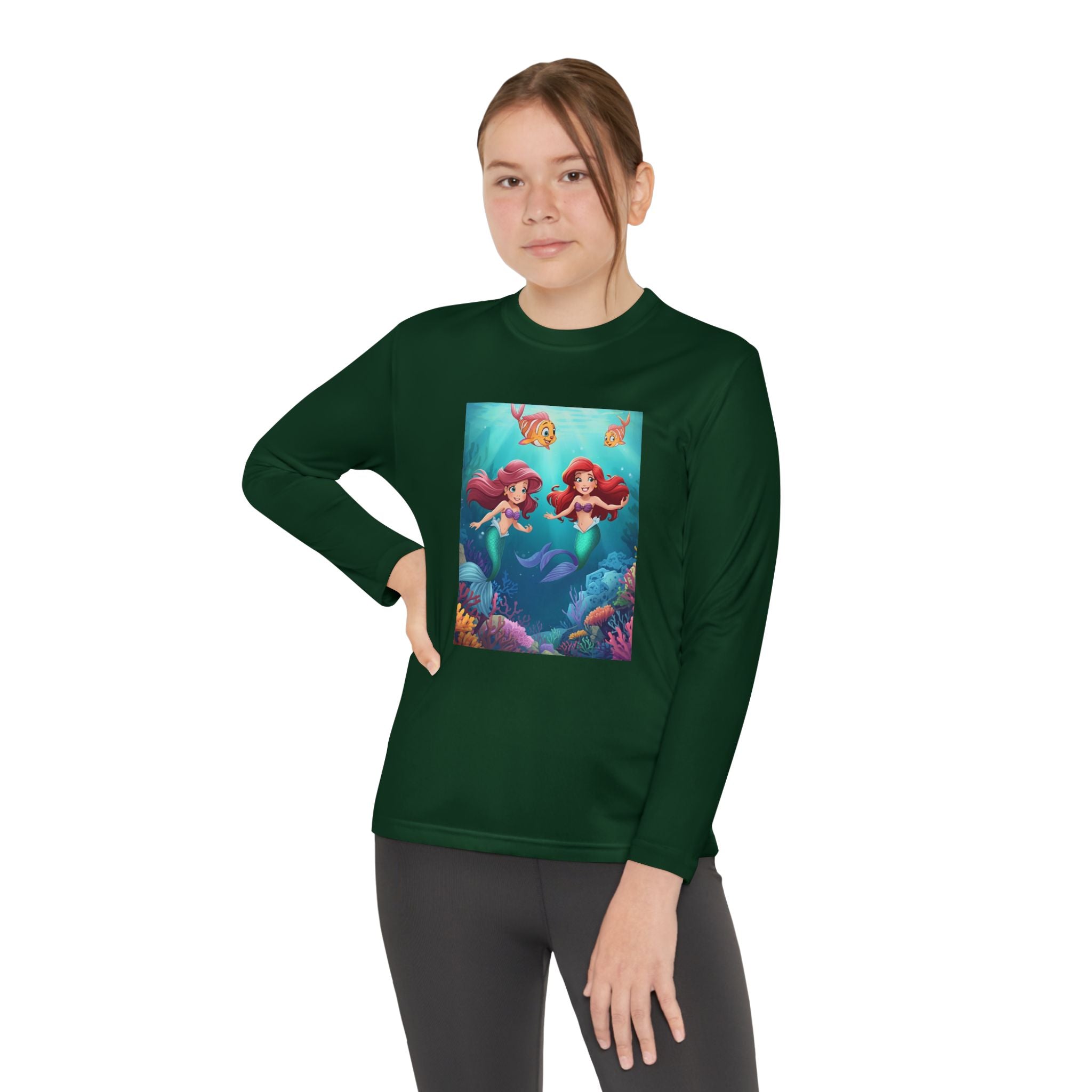 Mermaid Youth Long Sleeve Competitor Tee